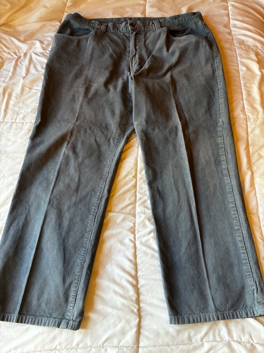 Patagonia Men’s Organic Cotton Corduroy Pants 40x30 Gray Straight Casual